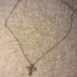 Gold Cross Pendant Necklace